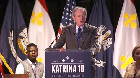 how did president bush respond to hurricane katrina quizlet